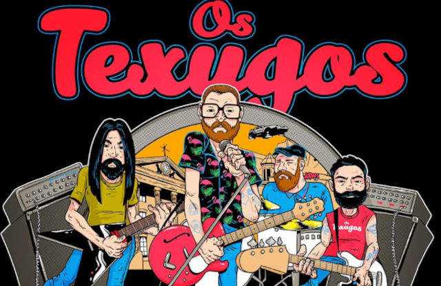 Arte da banda Os Texugos (Divulgação)