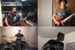 A banda Blowdrivers em ação (Reprodução)