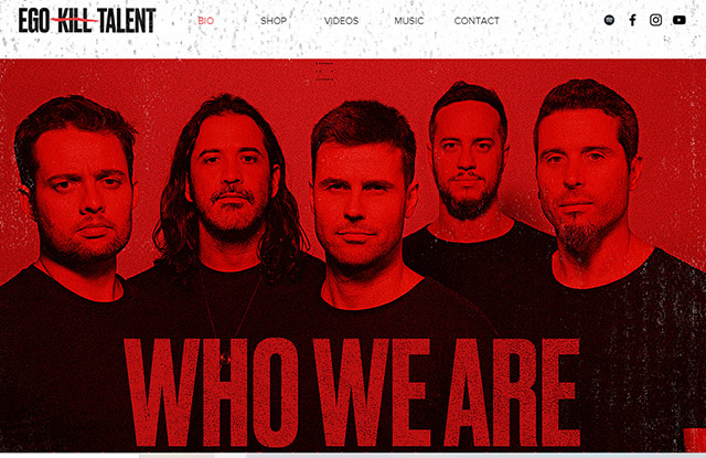 A banda Ego Kill Talent (Reprodução Site Oficial)