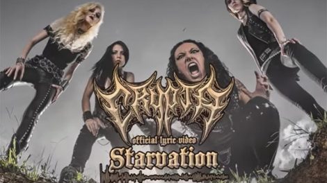 Frame do lyric video de Starvation (Reprodução Youtube)